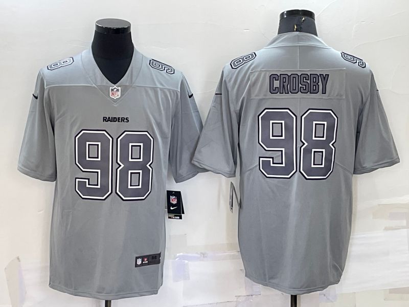Men Oakland Raiders #98 Crosby Grey 2022 Nike Limited Vapor Untouchable NFL Jersey